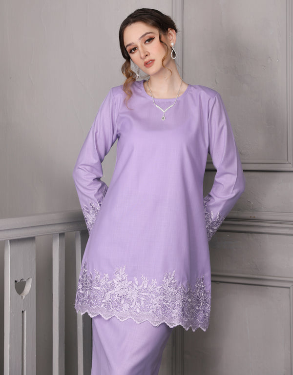 BAJU KURUNG PAHANG MODEN HAIDYN (LILAC)